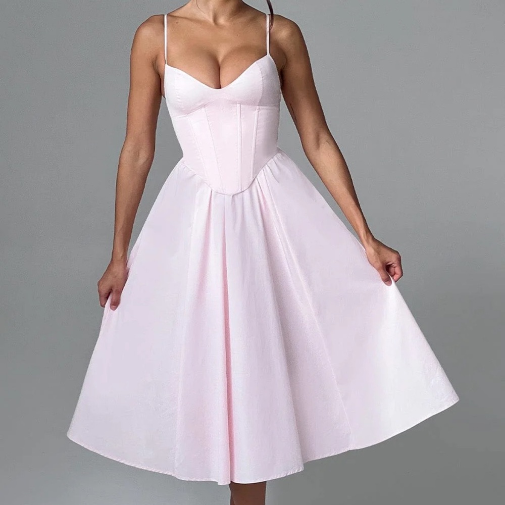 Babyboo Fashion Blush Midi Dress